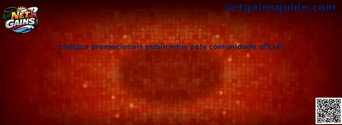 Códigos promocionales publicados pela comunidade oficial Net Gains