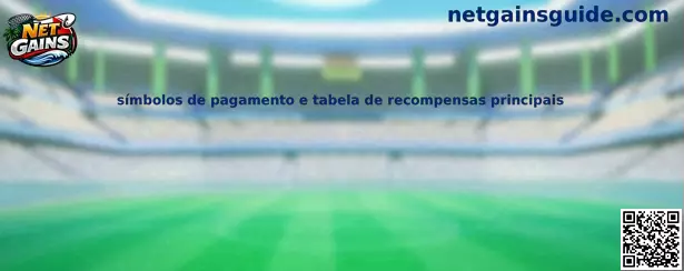 Símbolos de pagamento e tabela de recompensas principais Net Gains