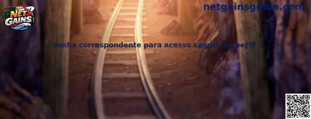 Senha correspondente para acesso seguro ao perfil