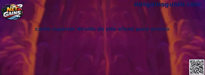 Guía visual sobre el canto superior direito do site oficial para acesso en Net Gains