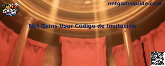 Guía visual para usar código de invitación de Net Gains
